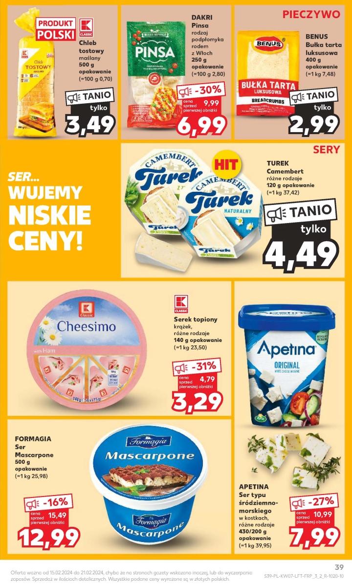 Gazetka promocyjna Kaufland do 21/02/2024 str.39