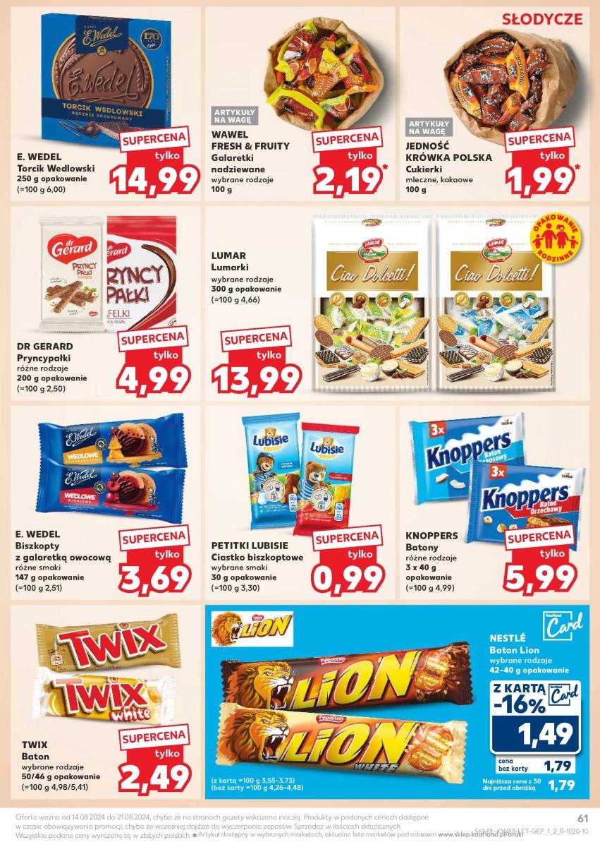 Gazetka promocyjna Kaufland do 21/08/2024 str.61