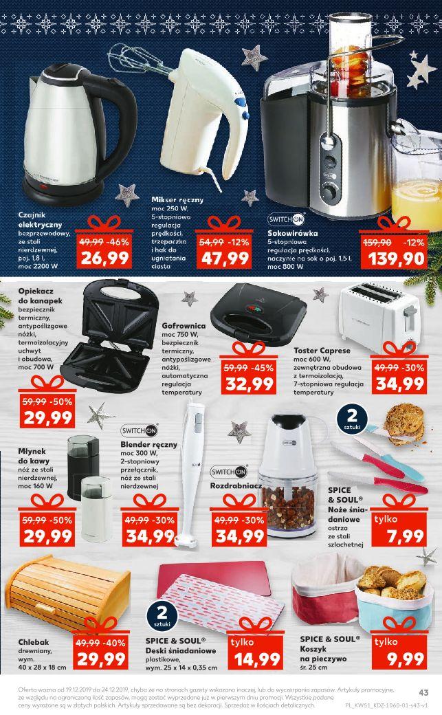 Gazetka promocyjna Kaufland do 24/12/2019 str.43