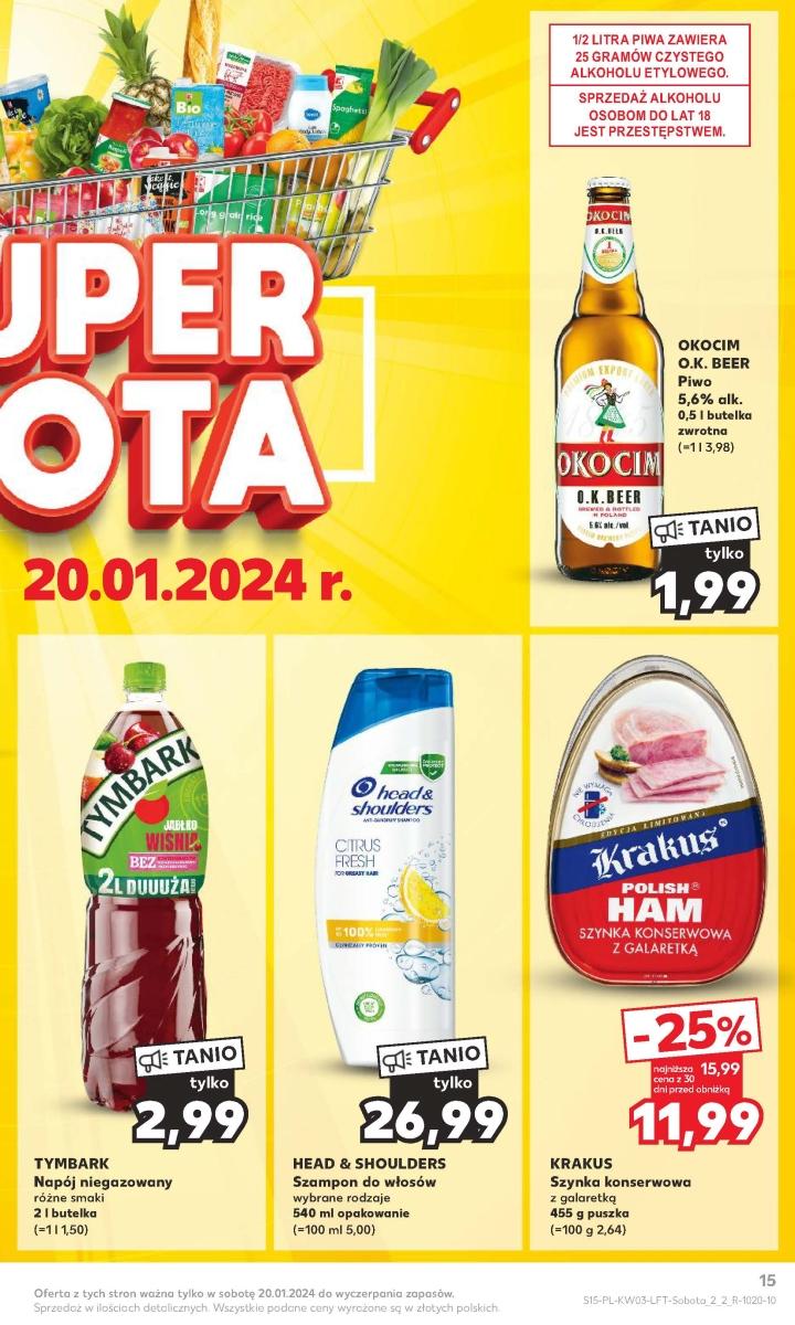 Gazetka promocyjna Kaufland do 24/01/2024 str.15