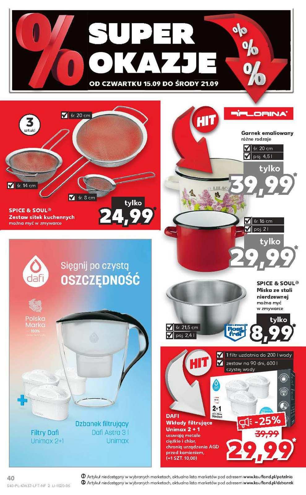 Gazetka promocyjna Kaufland do 21/09/2022 str.40