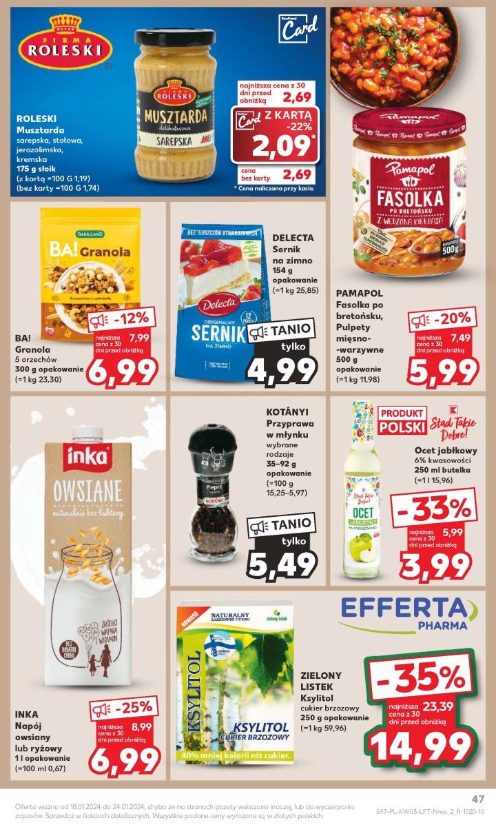 Gazetka promocyjna Kaufland do 24/01/2024 str.47