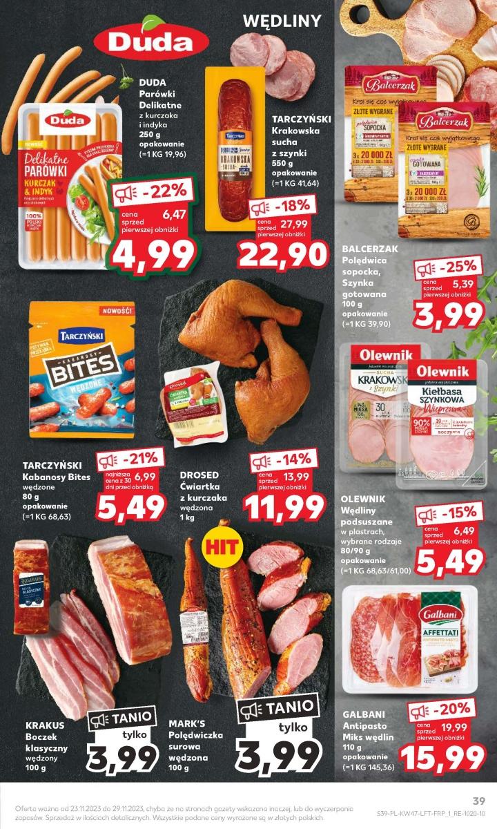 Gazetka promocyjna Kaufland do 29/11/2023 str.39