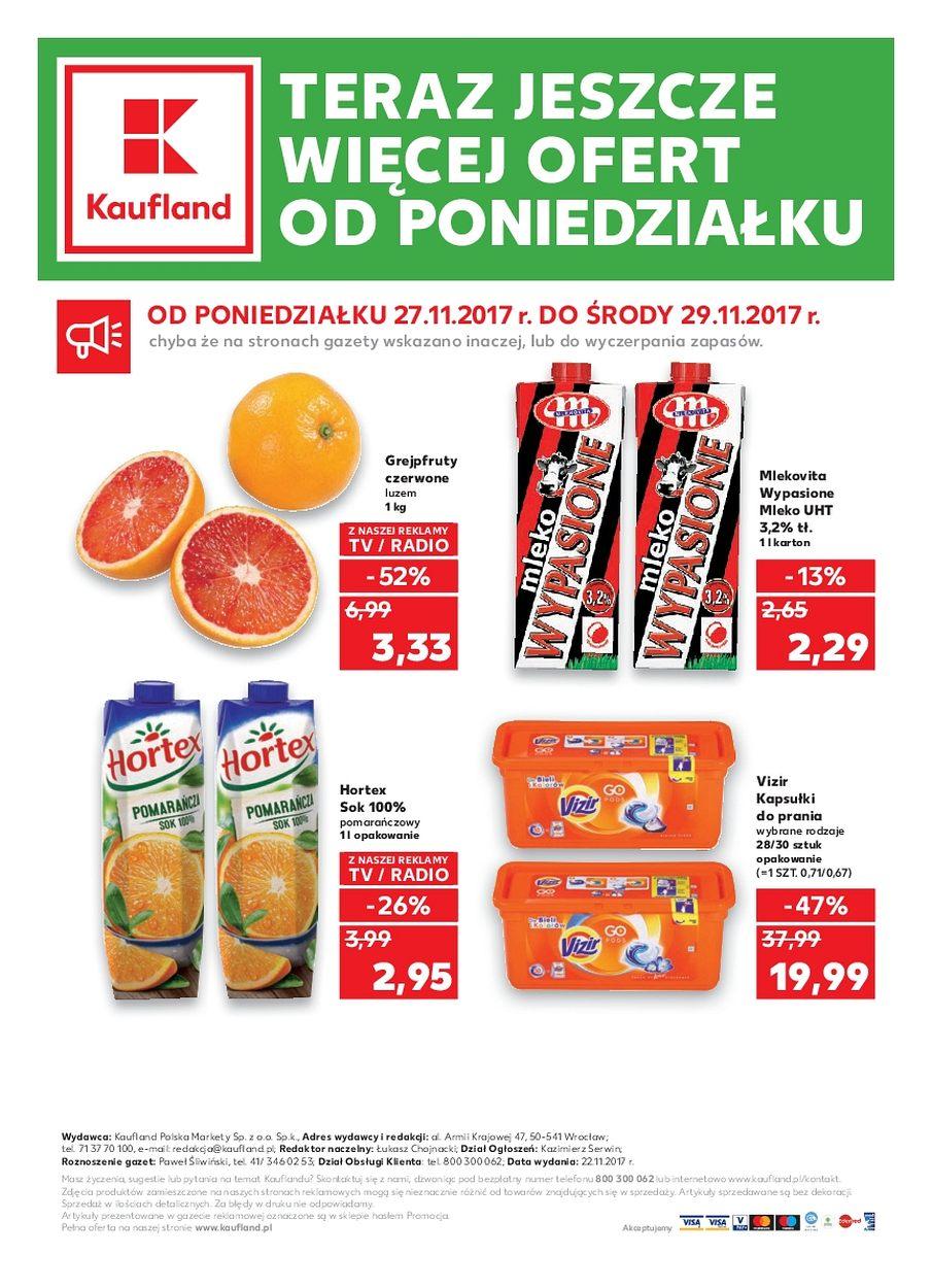 Gazetka promocyjna Kaufland do 29/11/2017 str.0