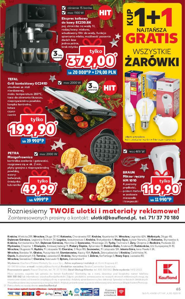 Gazetka promocyjna Kaufland do 20/12/2022 str.65