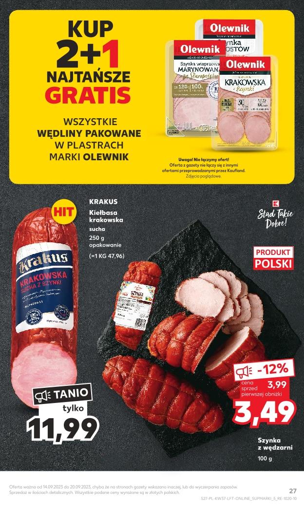 Gazetka promocyjna Kaufland do 20/09/2023 str.27