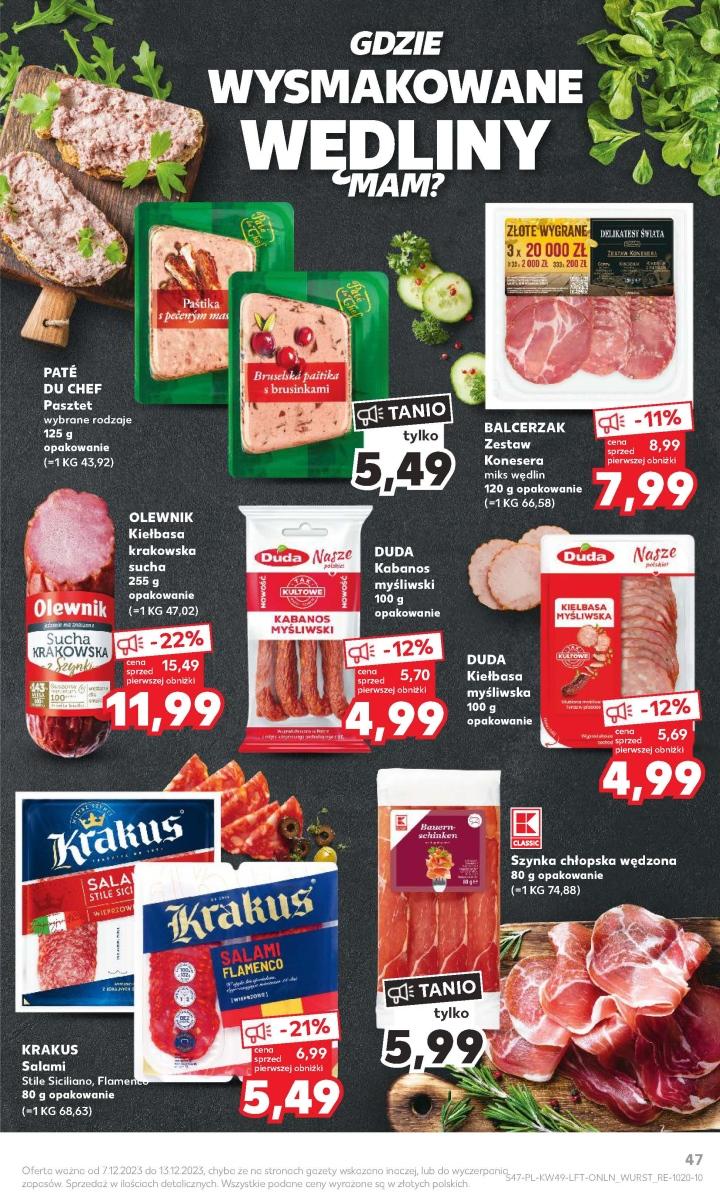 Gazetka promocyjna Kaufland do 13/12/2023 str.47