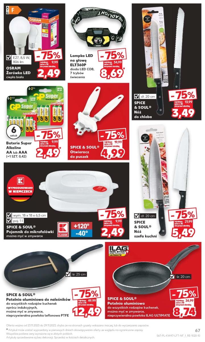 Gazetka promocyjna Kaufland do 29/11/2023 str.67