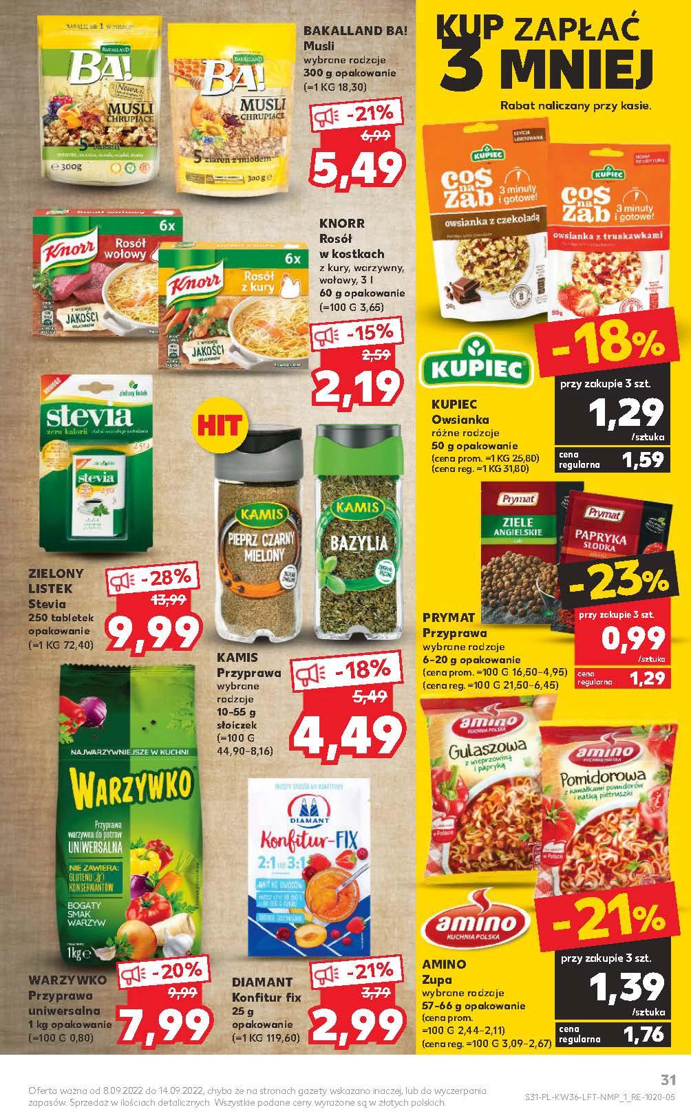 Gazetka promocyjna Kaufland do 14/09/2022 str.31