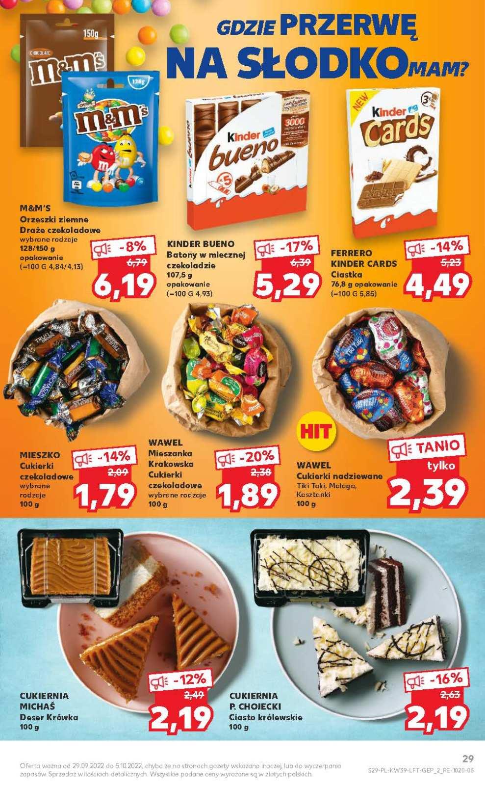 Gazetka promocyjna Kaufland do 05/10/2022 str.29