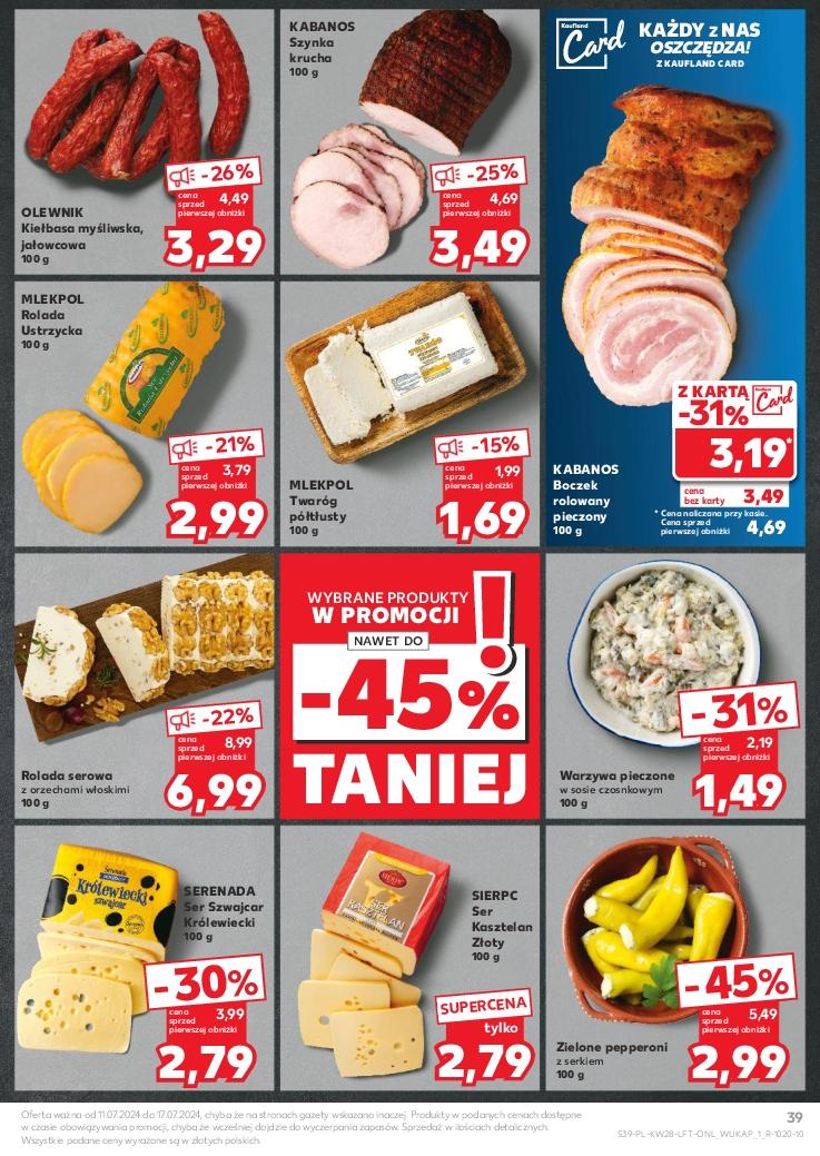 Gazetka promocyjna Kaufland do 17/07/2024 str.39