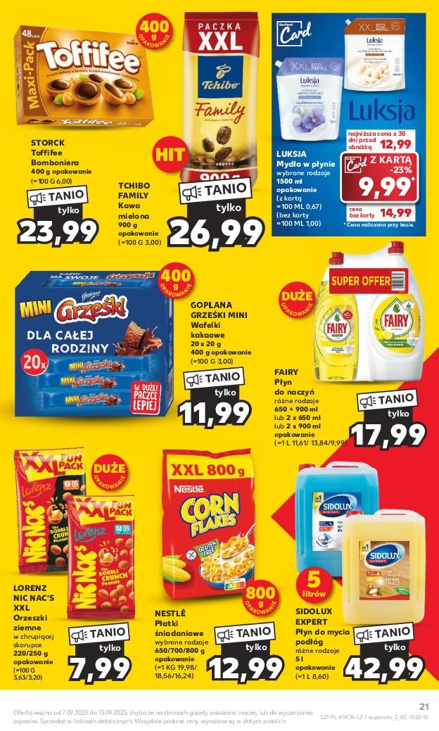 Gazetka promocyjna Kaufland do 13/09/2023 str.21