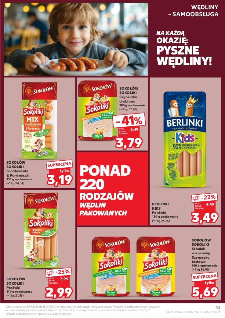 Gazetka promocyjna Kaufland do 11/09/2024 str.43