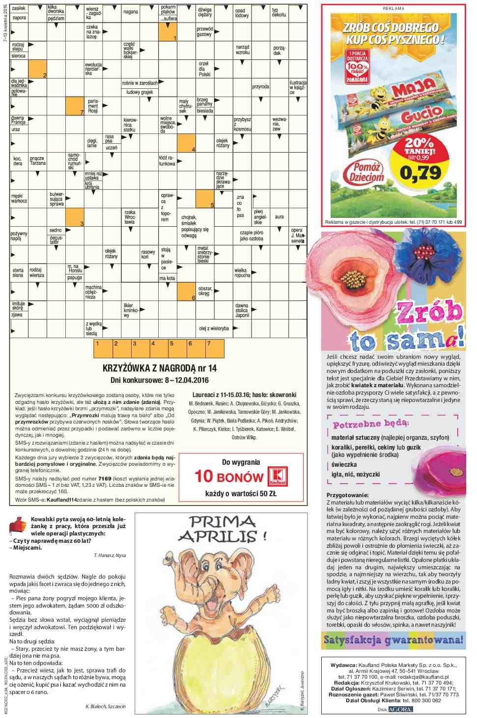 Gazetka promocyjna Kaufland do 13/04/2016 str.34