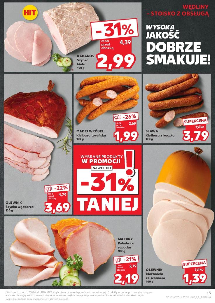 Gazetka promocyjna Kaufland do 11/09/2024 str.15