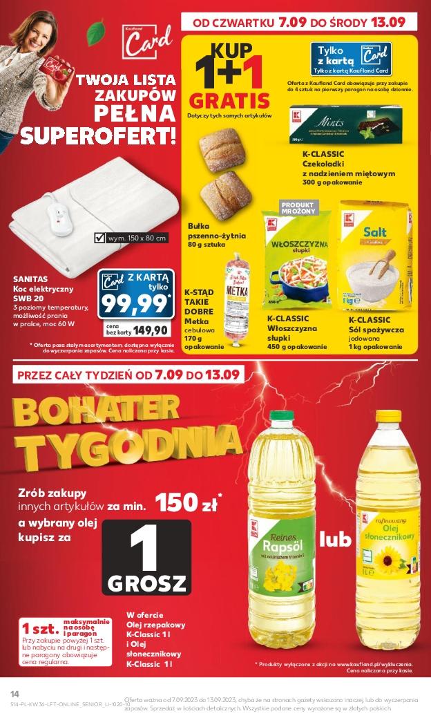 Gazetka promocyjna Kaufland do 13/09/2023 str.14