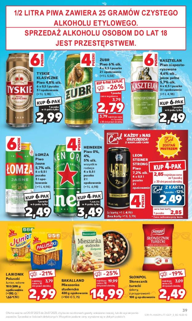 Gazetka promocyjna Kaufland do 26/07/2023 str.39