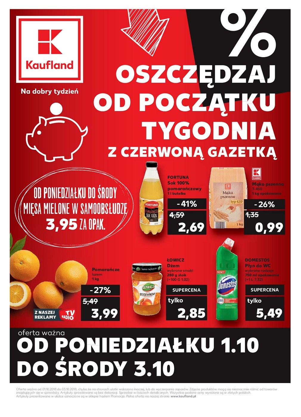 Gazetka promocyjna Kaufland do 03/10/2018 str.0