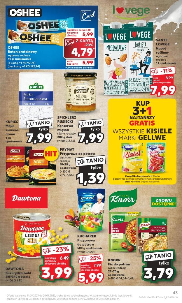 Gazetka promocyjna Kaufland do 20/09/2023 str.43