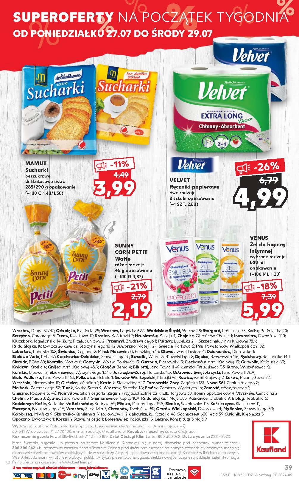 Gazetka promocyjna Kaufland do 29/07/2020 str.39