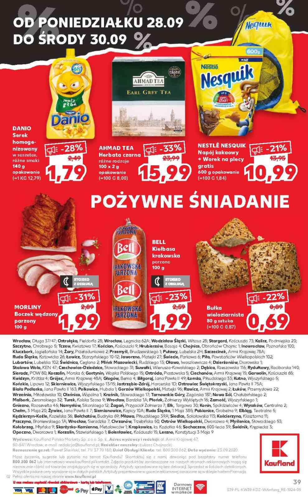 Gazetka promocyjna Kaufland do 30/09/2020 str.39