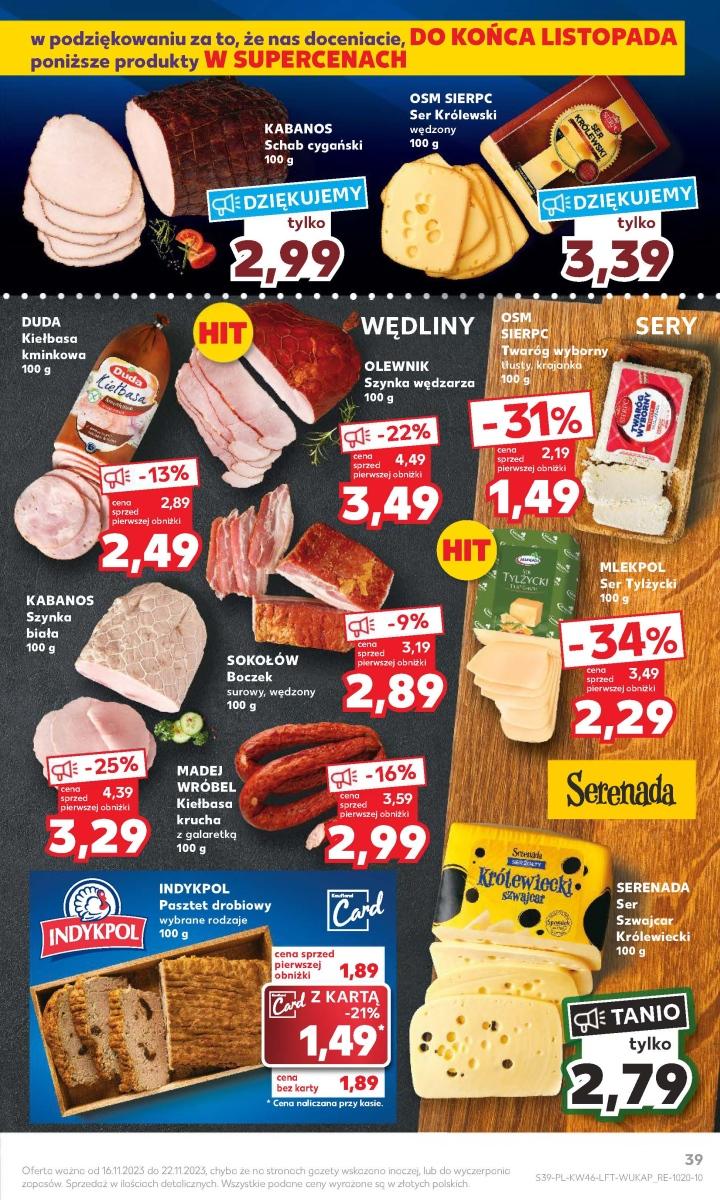 Gazetka promocyjna Kaufland do 22/11/2023 str.39