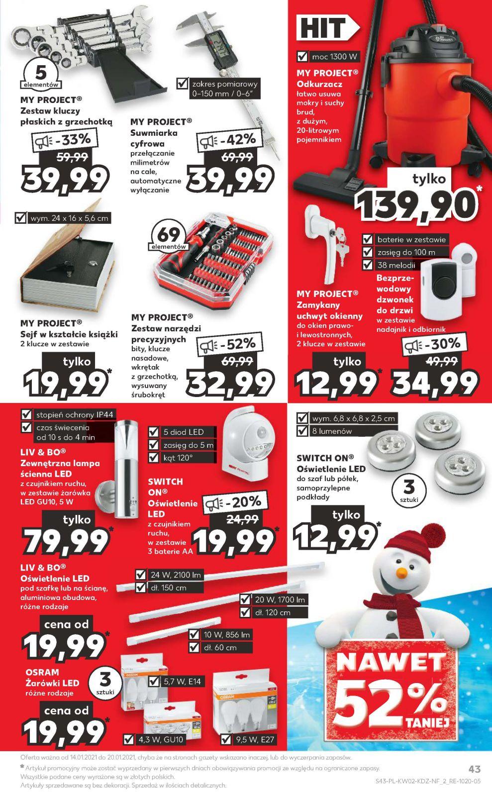 Gazetka promocyjna Kaufland do 20/01/2021 str.43