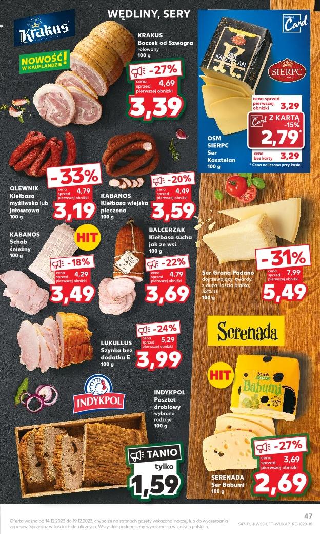 Gazetka promocyjna Kaufland do 19/12/2023 str.47