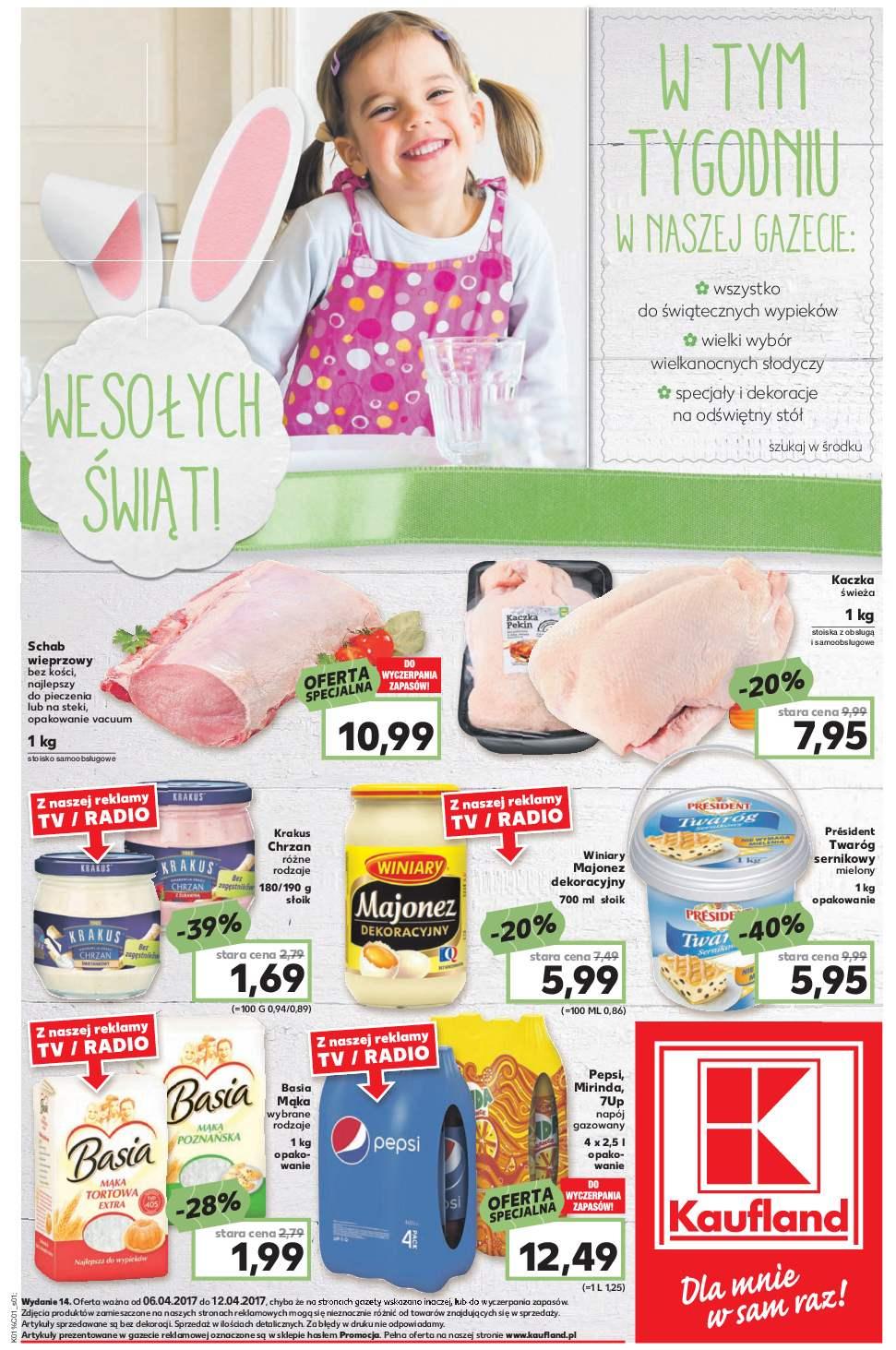 Gazetka promocyjna Kaufland do 12/04/2017 str.1