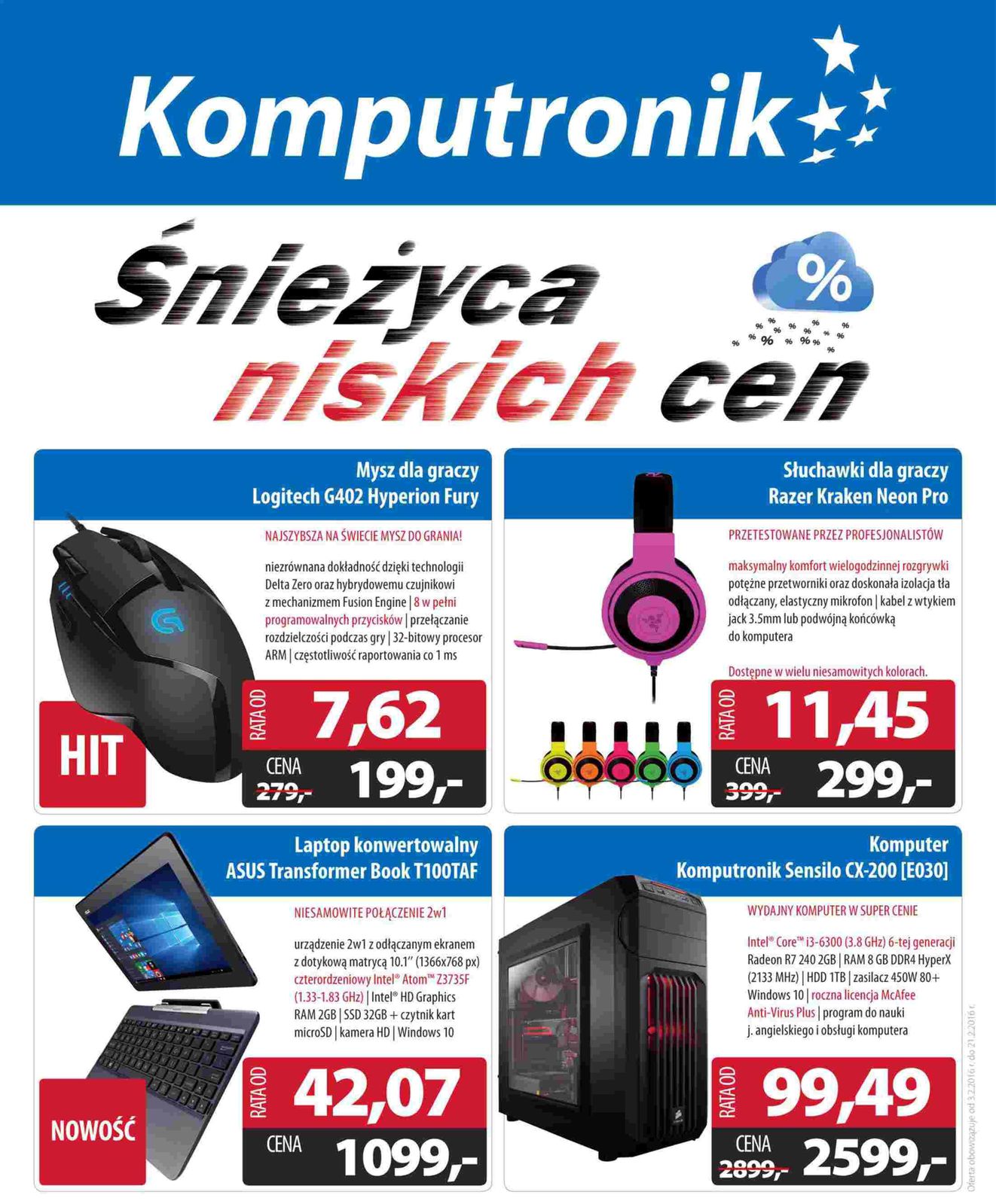 Gazetka promocyjna Komputronik do 21/02/2016 str.0