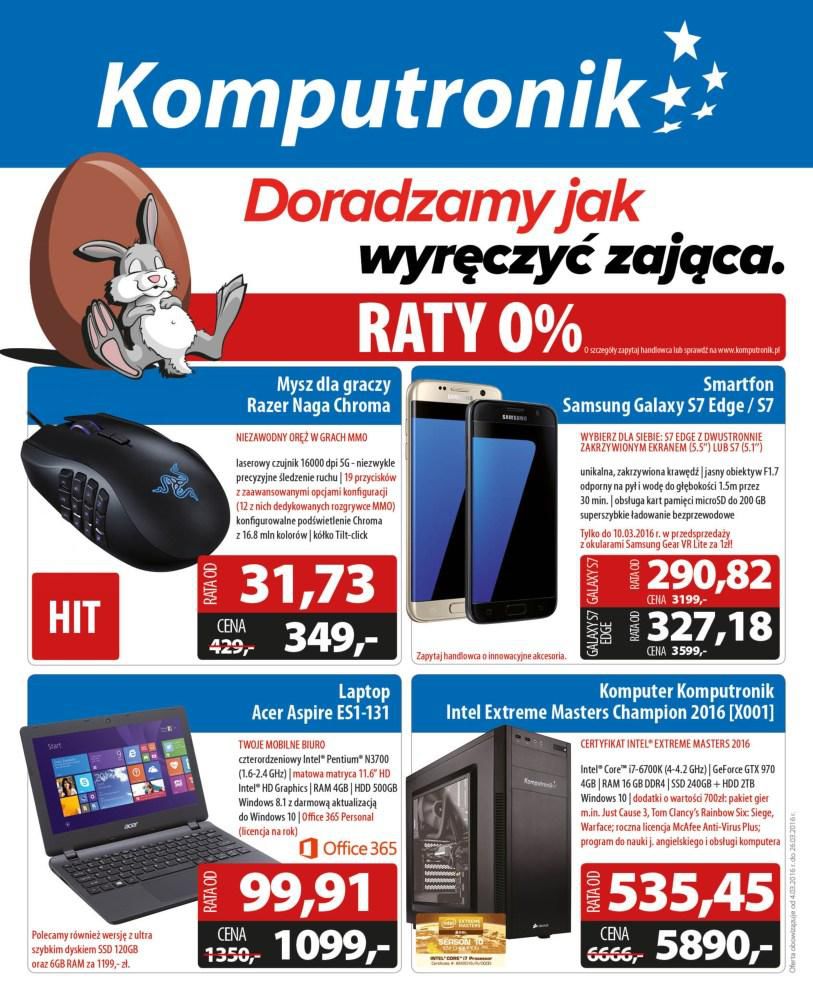 Gazetka promocyjna Komputronik do 31/03/2016 str.1