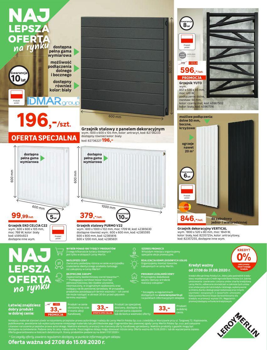 Gazetka promocyjna Leroy Merlin do 15/09/2020 str.32