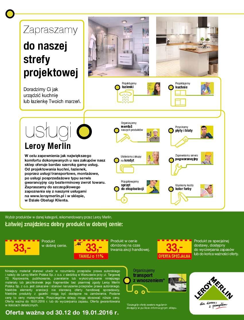 Gazetka promocyjna Leroy Merlin do 19/01/2016 str.17