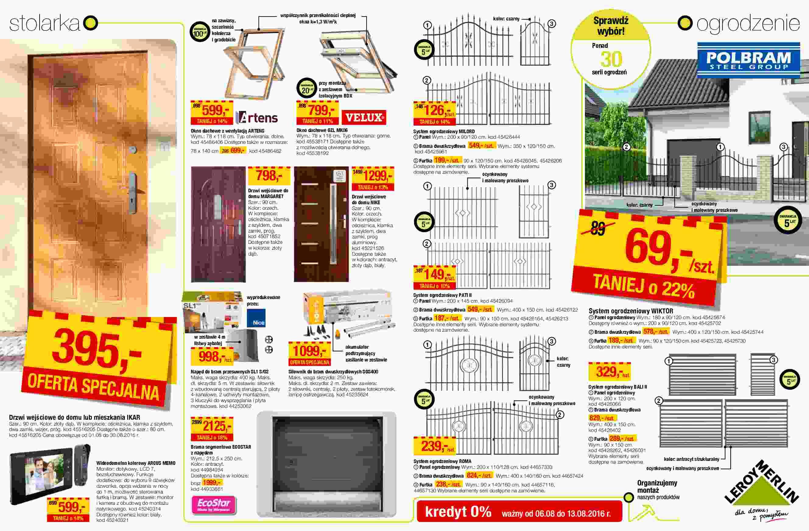 Gazetka promocyjna Leroy Merlin do 30/08/2016 str.12