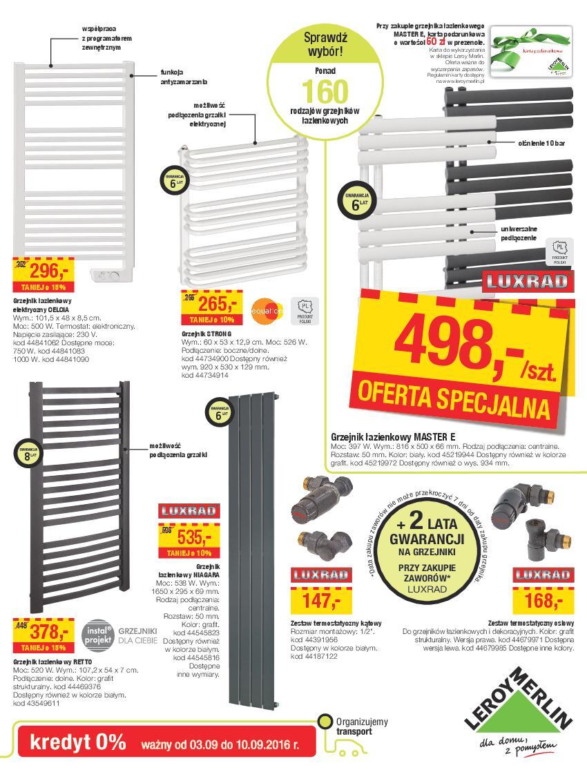 Gazetka promocyjna Leroy Merlin do 27/09/2016 str.9