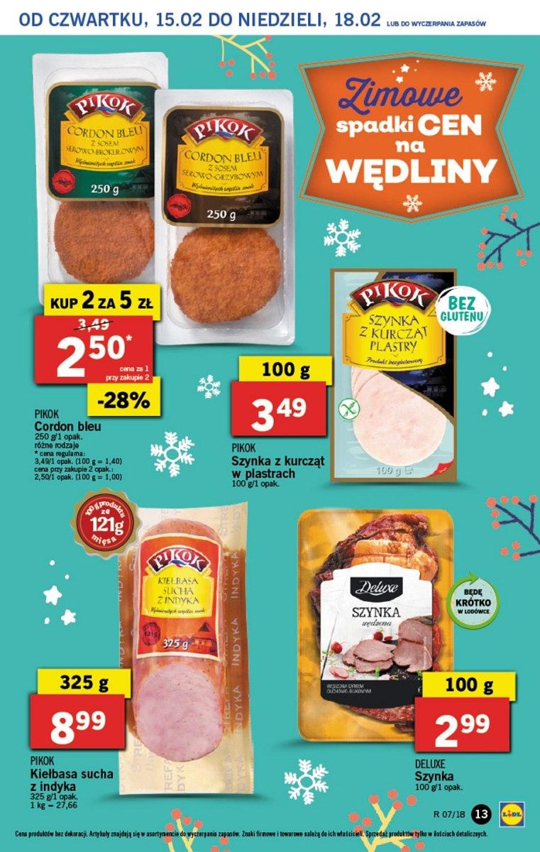 Gazetka promocyjna Lidl do 18/02/2018 str.13