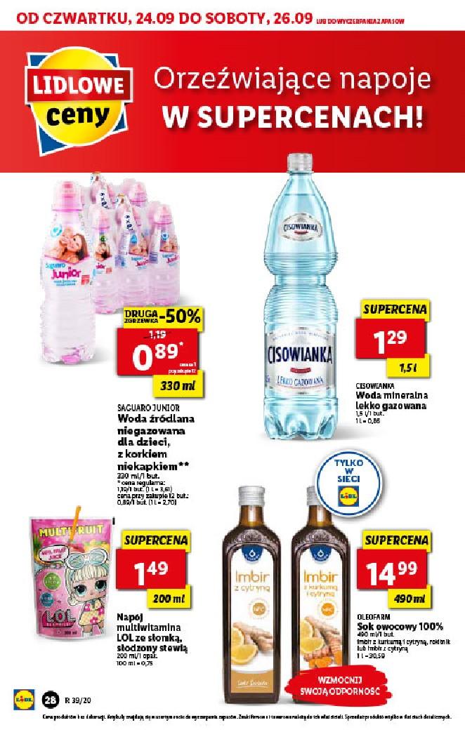 Gazetka promocyjna Lidl do 27/09/2020 str.28