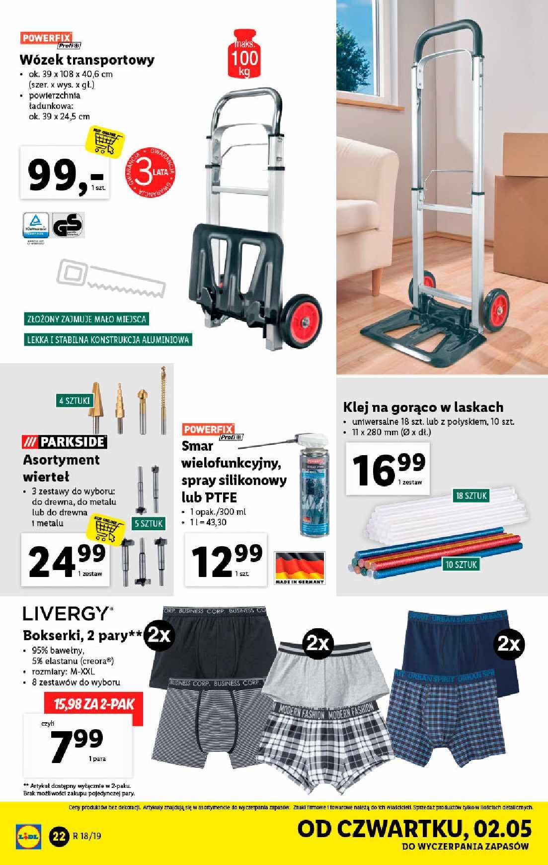 Gazetka promocyjna Lidl do 04/05/2019 str.22