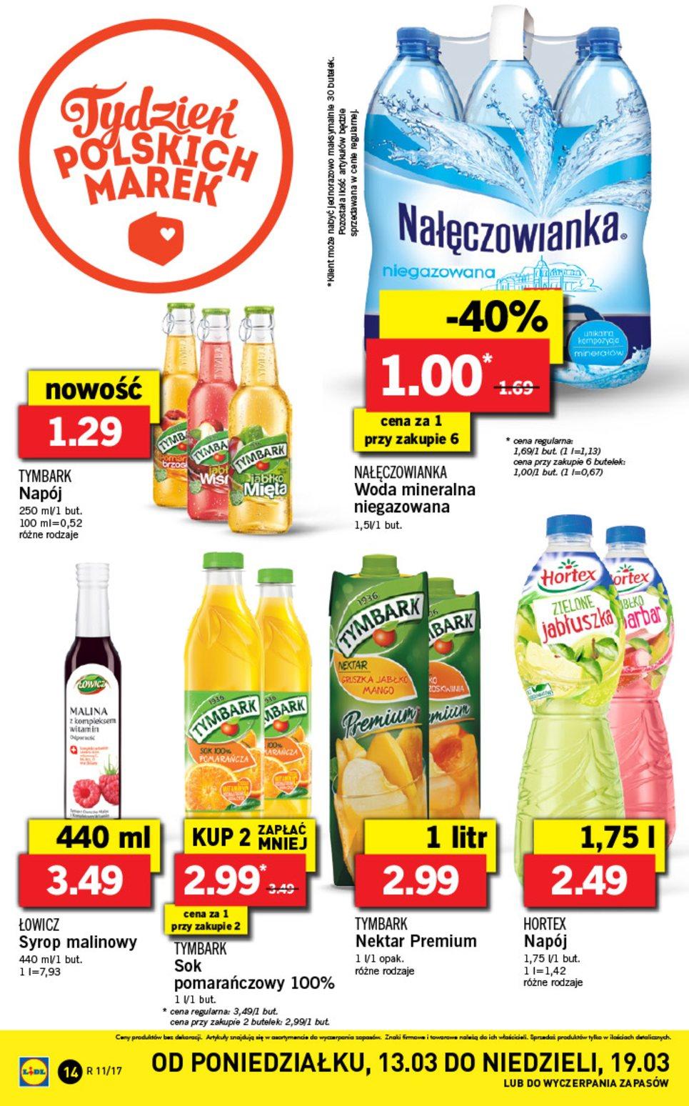 Gazetka promocyjna Lidl do 15/03/2017 str.14