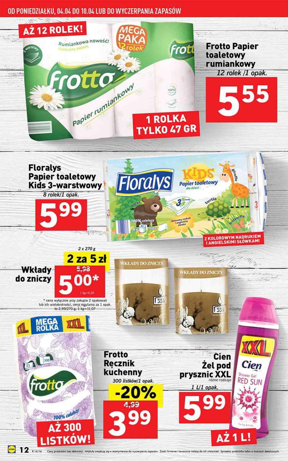 Gazetka promocyjna Lidl do 10/04/2016 str.12