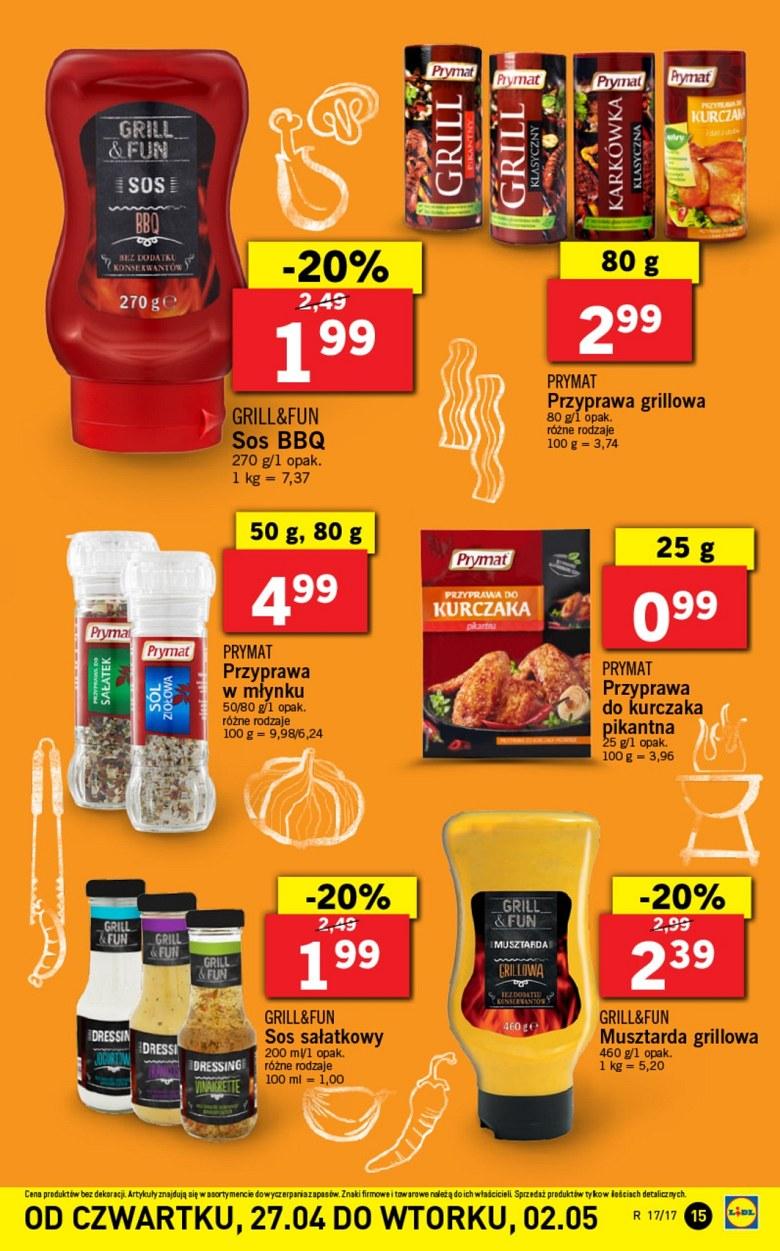 Gazetka promocyjna Lidl do 02/05/2017 str.15