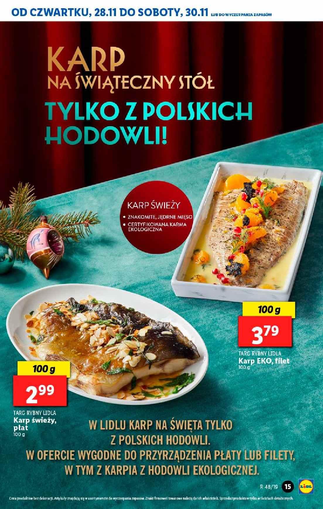 Gazetka promocyjna Lidl do 30/11/2019 str.15