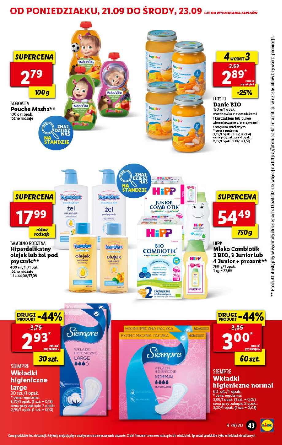 Gazetka promocyjna Lidl do 23/09/2020 str.43