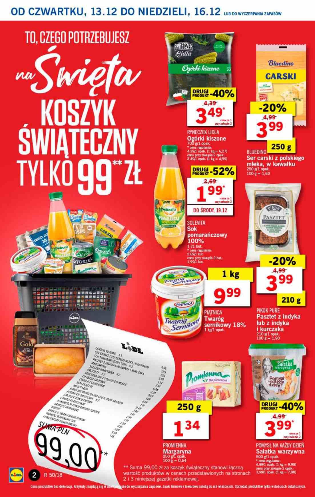 Gazetka promocyjna Lidl do 16/12/2018 str.2