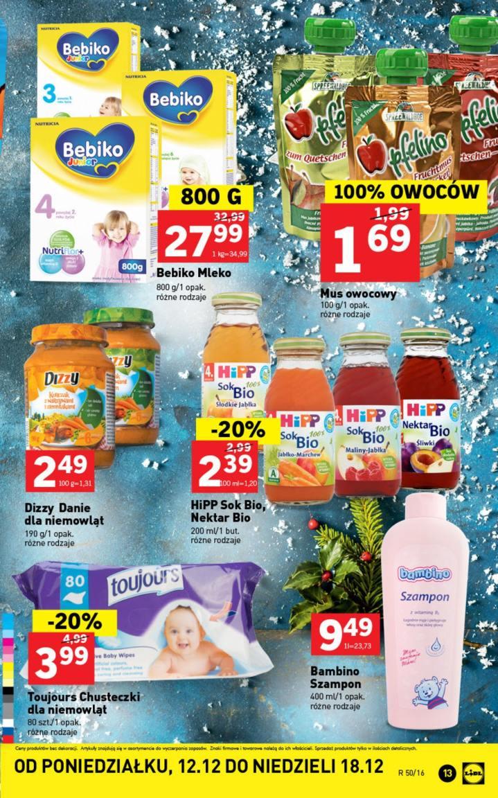 Gazetka promocyjna Lidl do 18/12/2016 str.13