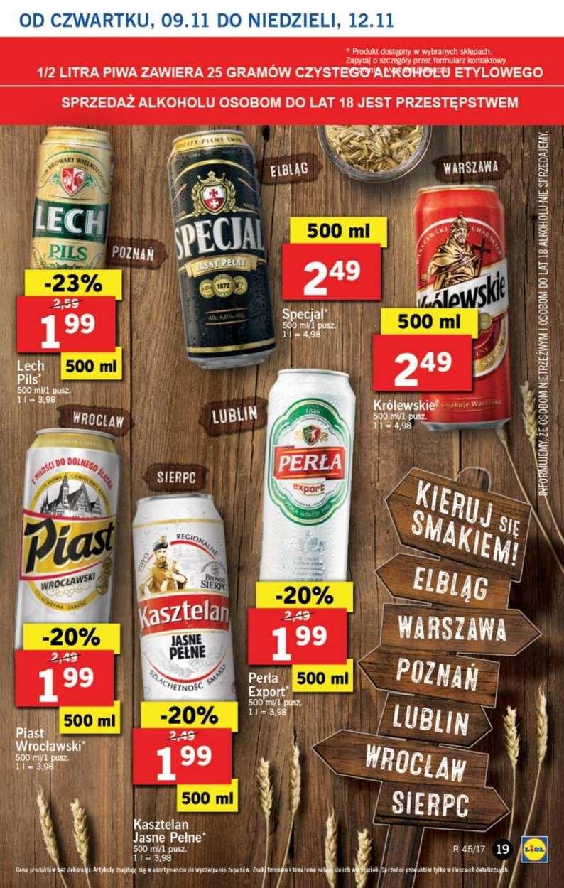 Gazetka promocyjna Lidl do 12/11/2017 str.19