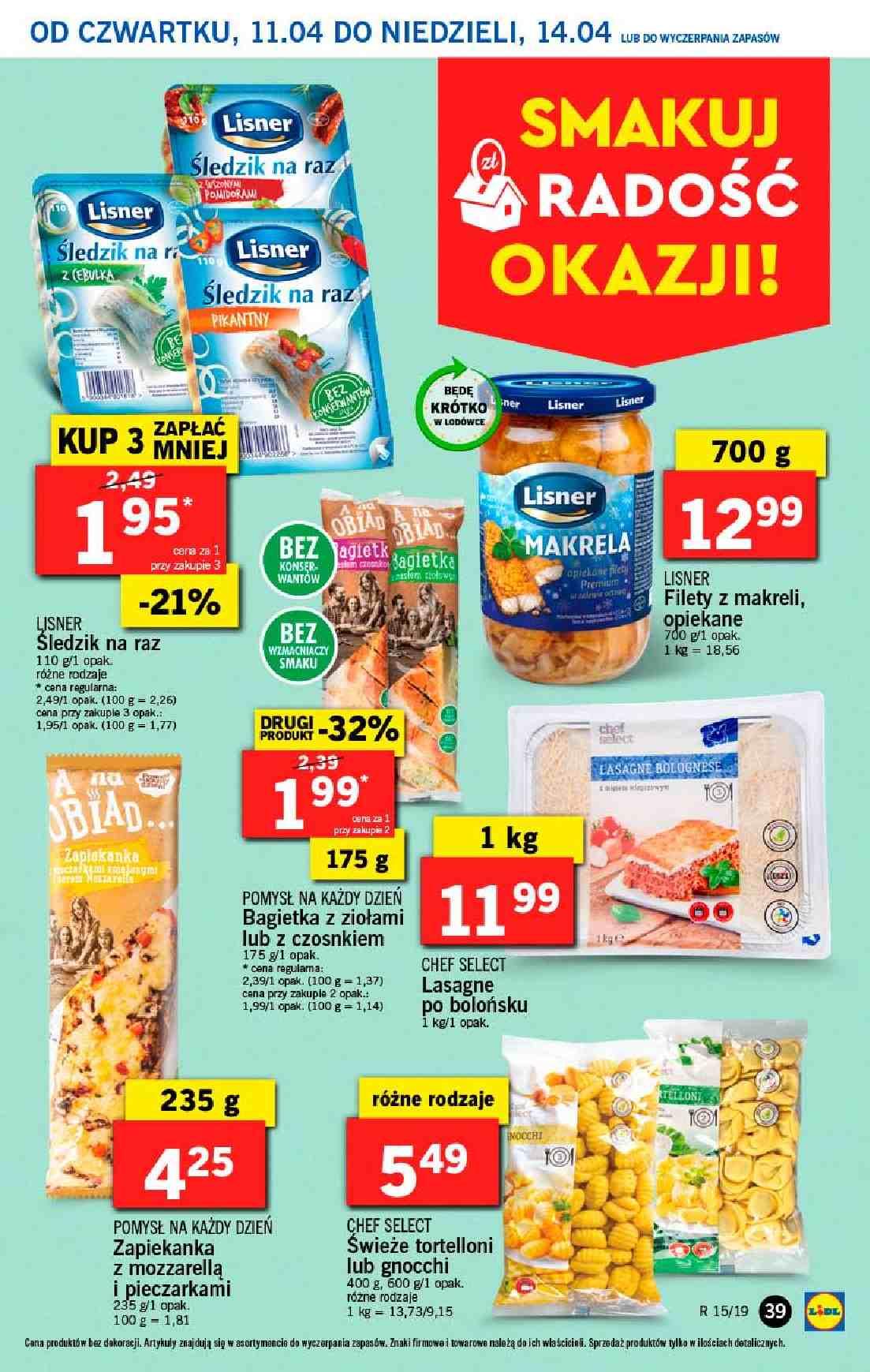 Gazetka promocyjna Lidl do 14/04/2019 str.39