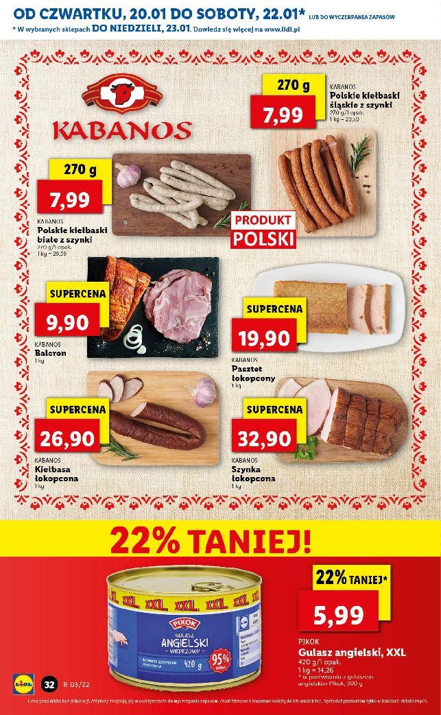 Gazetka promocyjna Lidl do 23/01/2022 str.32