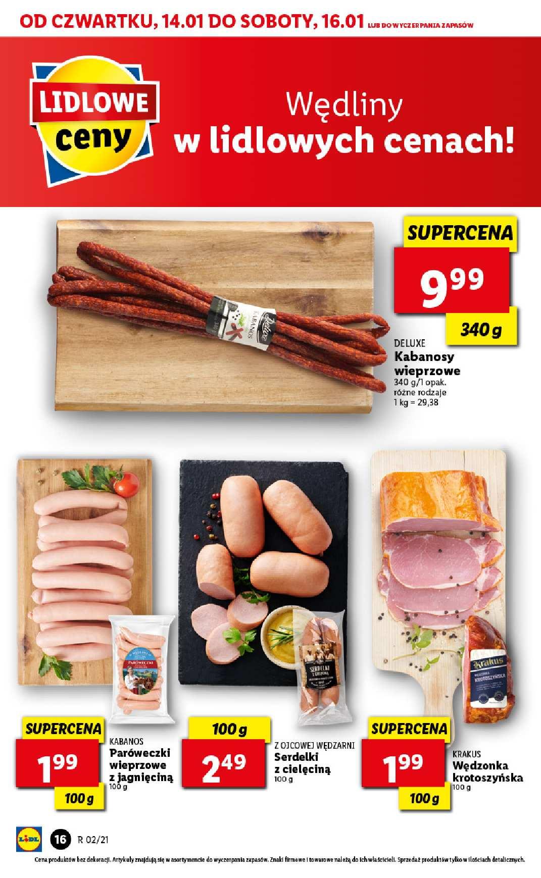 Gazetka promocyjna Lidl do 16/01/2021 str.16