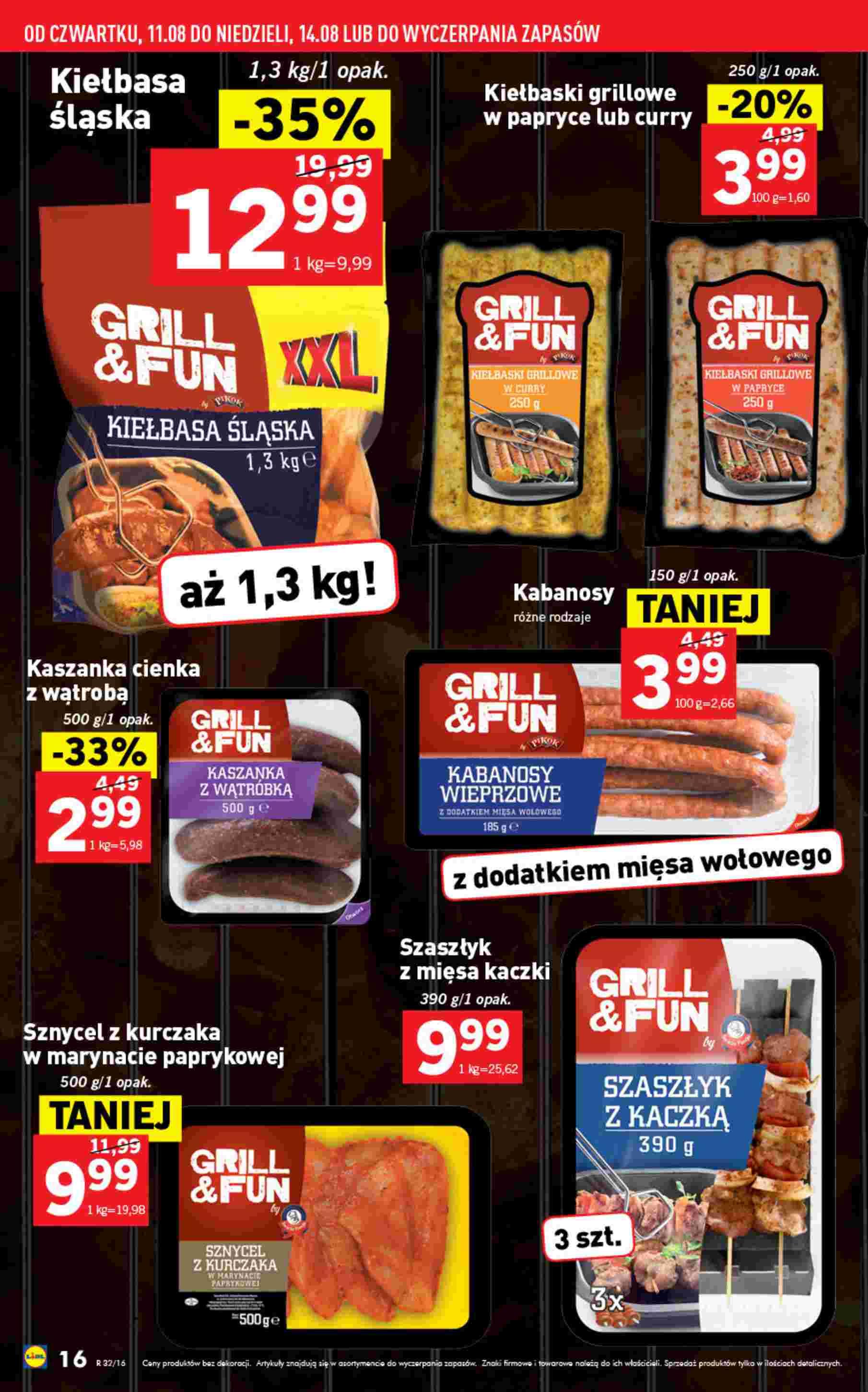 Gazetka promocyjna Lidl do 14/08/2016 str.16